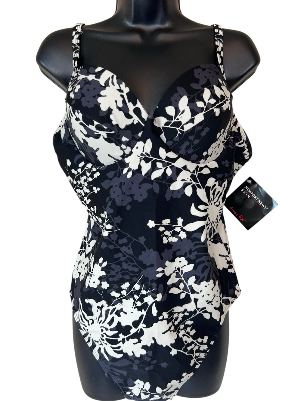 Shape FX Newport News Floral One Piece Swimsuit Size 16
